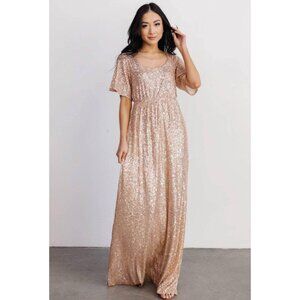 NWT Baltic Born rose gold sequin dress (retails for $83, but currently sold out!